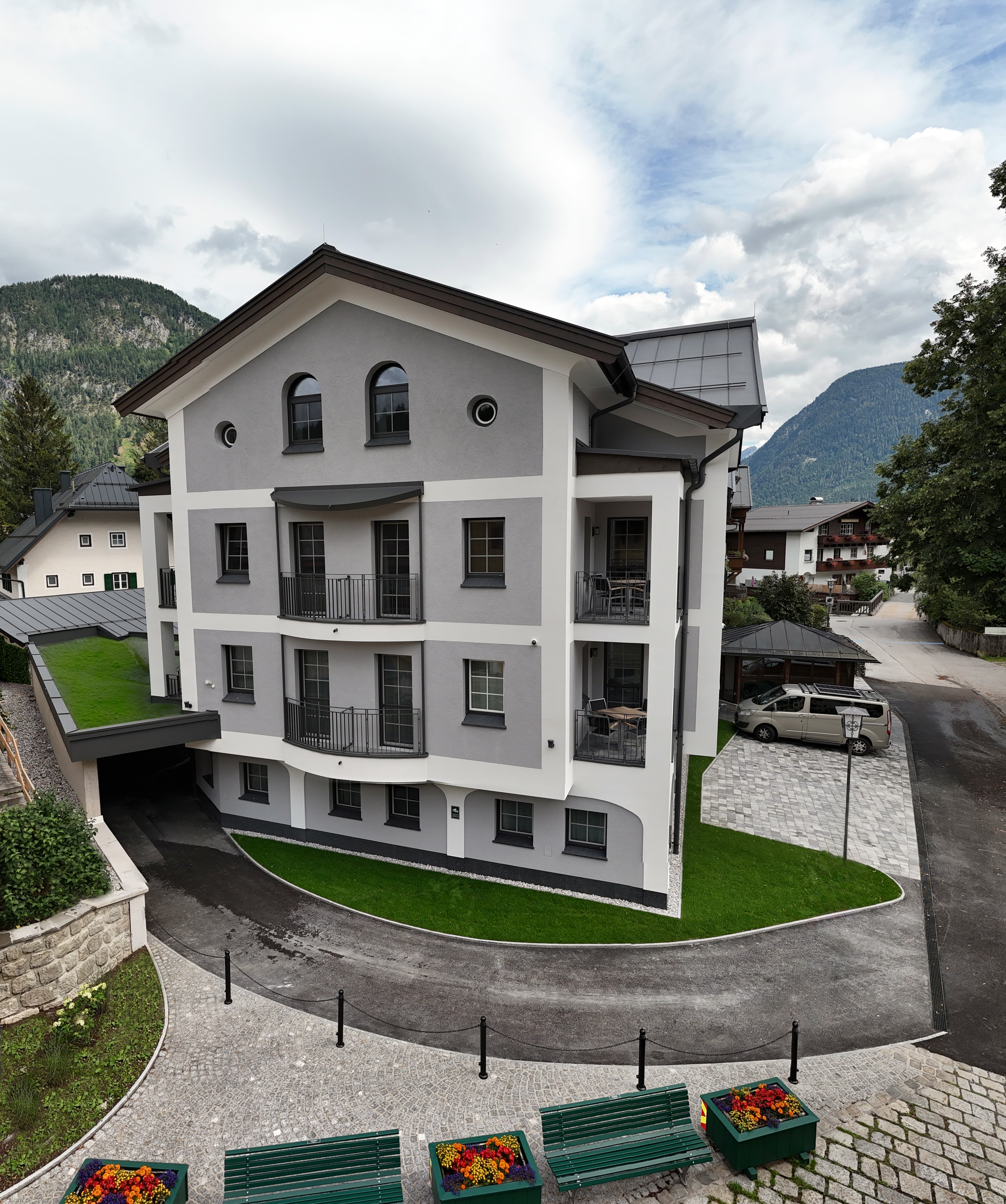 Außenansicht der Marktplatz Apartments in Lofer